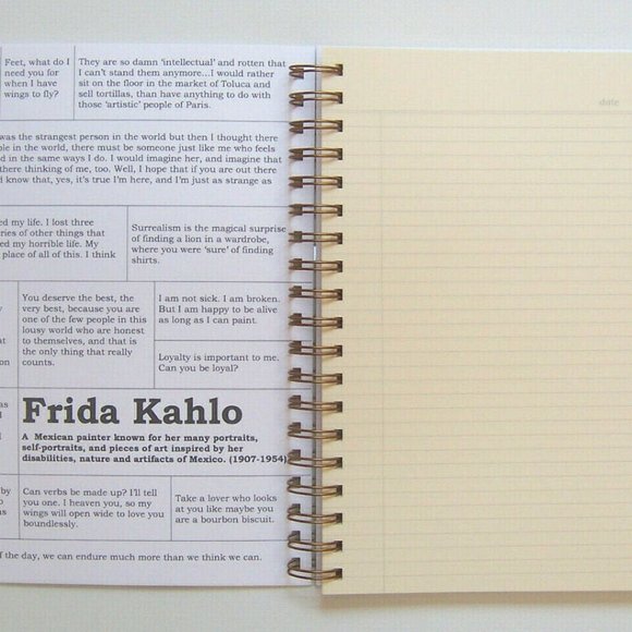 LITERARY LABRADOR "Frida Kahlo" Notebook - Picture 4 of 10